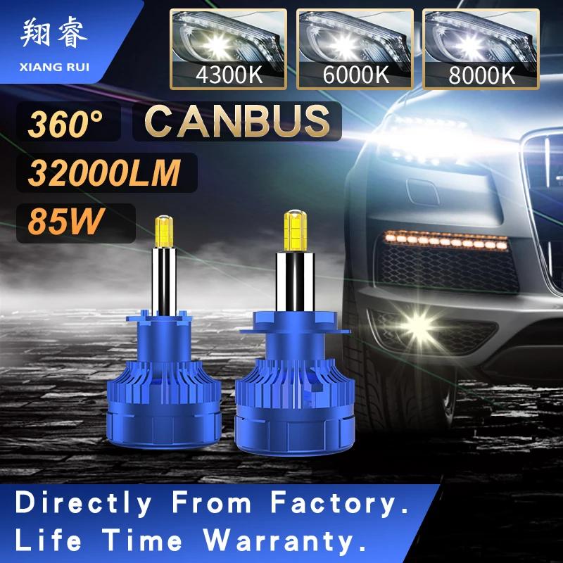 Canbus 360 LED , ڵ 工, 6000K, 12V, 24V, 80W, 32000LM, 4300K, H11, H8, H9, XR, H7, H1, H4, 9005, 9006, HB3, HB4
